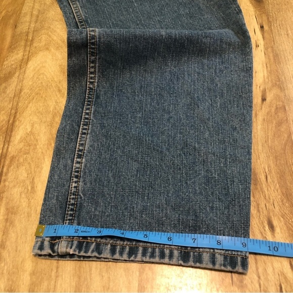 NWT Eddie Bauer Blue Denim Jeans Natural Fit Straight Leg 37x32 Womens Size 18 - Picture 12 of 13